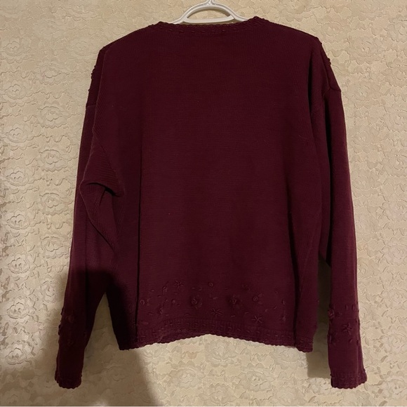 Northern Reflections Rich Burgundy Cardigan - Picture 4 of 4